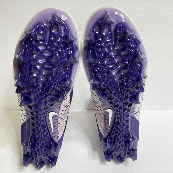 Nike Alpha Menace Elite 2 Football Cleats Size 12 White Purple BV2077-100
